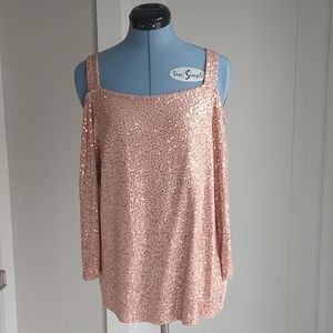 Sequin Blush Blouse